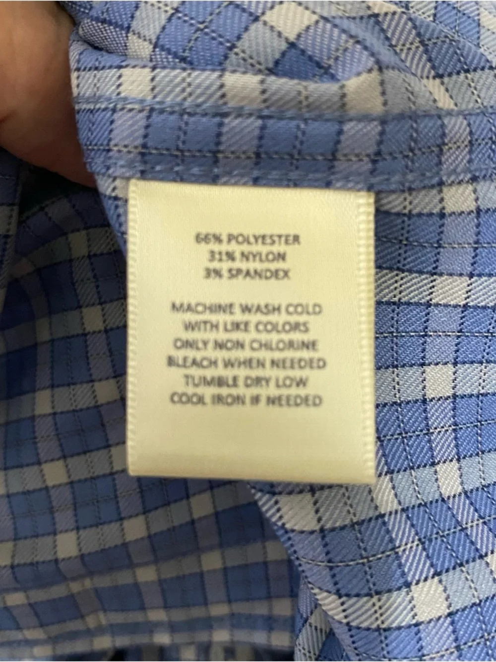 Onward Reserve Shirt Men’s XL Blue Plaid Button Up Tailored Fit